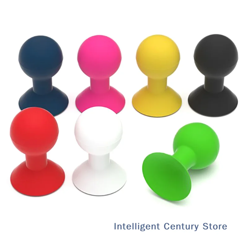 1 Pc Colorful Universal Cell Phone Monopod Cell Phone Silicone Rubber Octopus Suction Cup Ball Mount Cell Phone Holder
