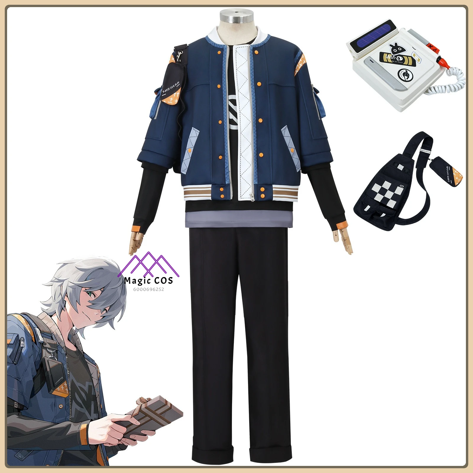 

Zenless Zone Zero Rope Maker Lingzhe Cosplay Costume Themed Rope Trim Full Set High Quality Anime Outfit for Comic Con Party