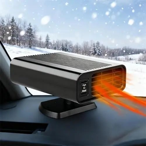 

150W 2-in-1 Car Heater & Defroster – 12V Cigarette Lighter Plug-in