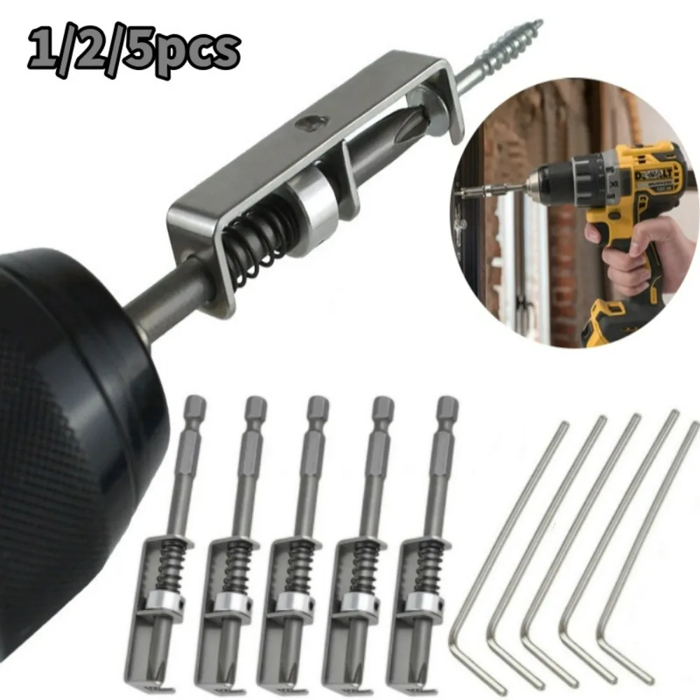 Spring Positioning Phillips Screwdriver Universal Screw Retaining Tool Anti-Drop Electricians Mechanics Home Repair Screw Fixed