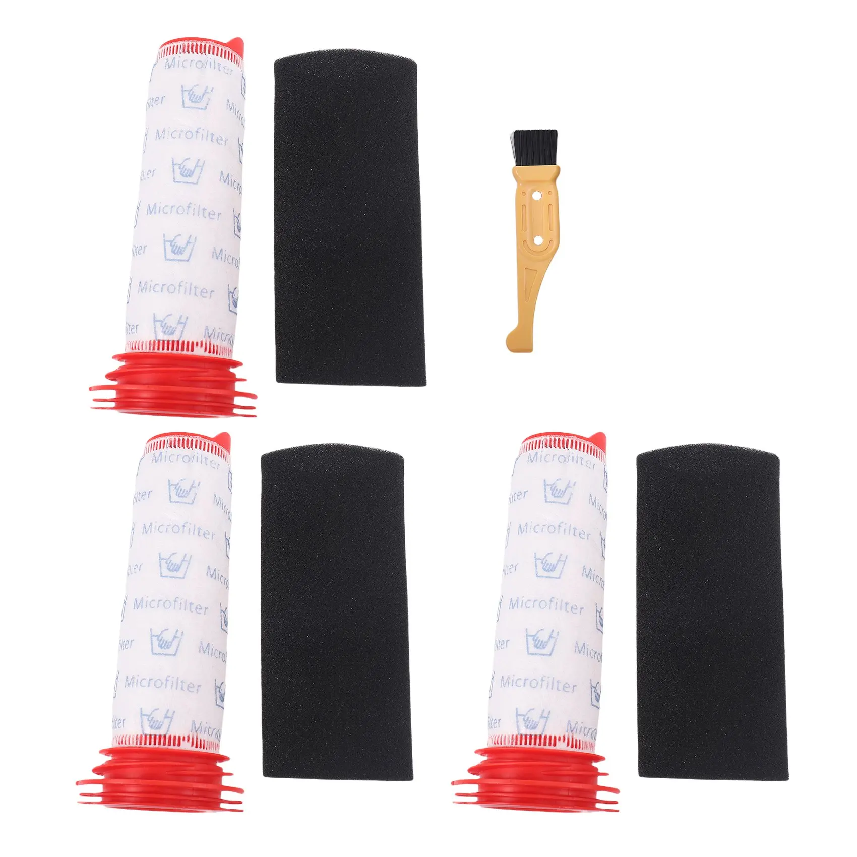 

3Pack Replacement Main Stick Filter + Foam Insert Set for Athlet Cordless Vacuum Cleaner