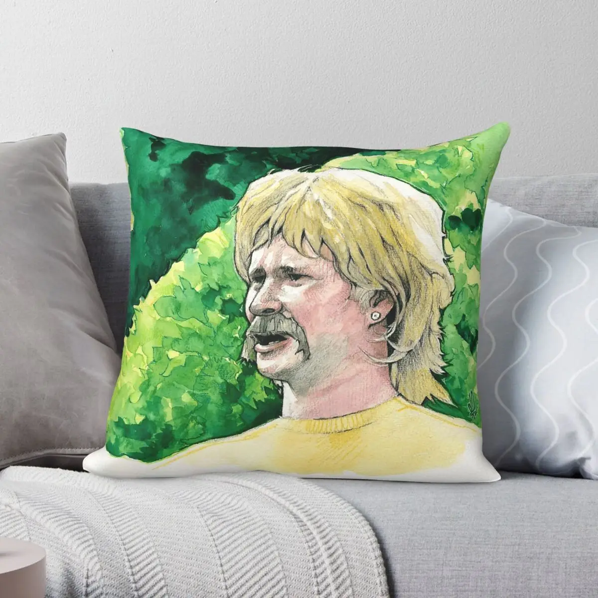 Tom Delonge Blink 182 Wtf Meme Pillowcase Polyester Linen Velvet Pattern Zip Decor Home Cushion Cover