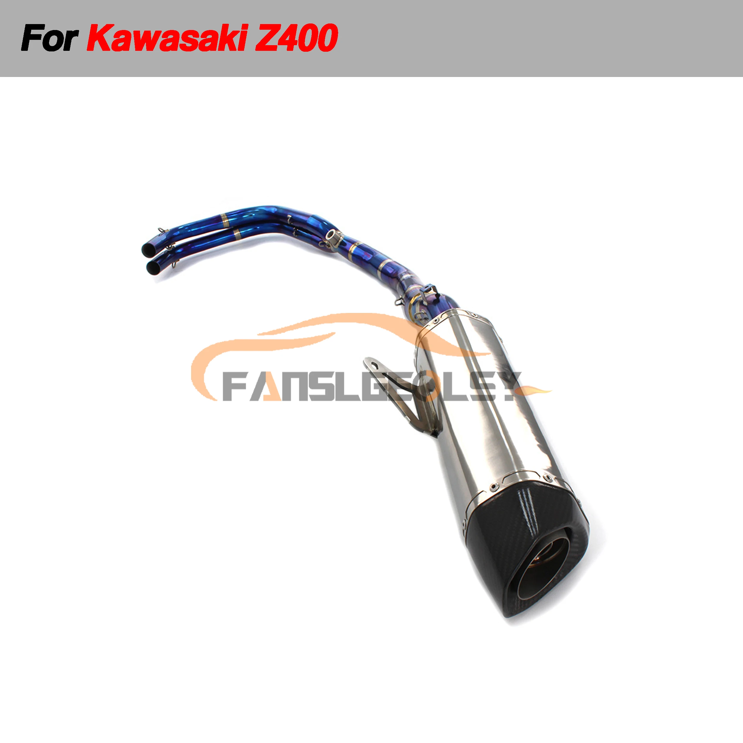 For Kawasaki Z400 Titanium Alloy exhaust pipe for motorcycle motorcycle accessories exhaust systems motorcycle exhaust muffler