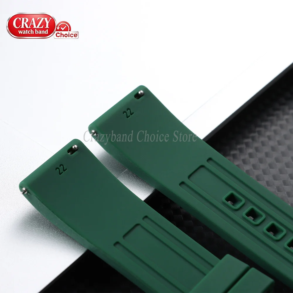 Silicone Watch Strap for Seiko for Omega Wrist Quick Release Breathable 20mm 22mm 24mm Universal Sports Rubber for Samsung Bands