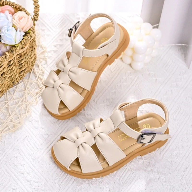 Girl Summer Sandal2026new Korean Version Hollowed Out Child Soft Soledshoe Daily Casual Versatile Shoe Girls Baby Walking Sandal