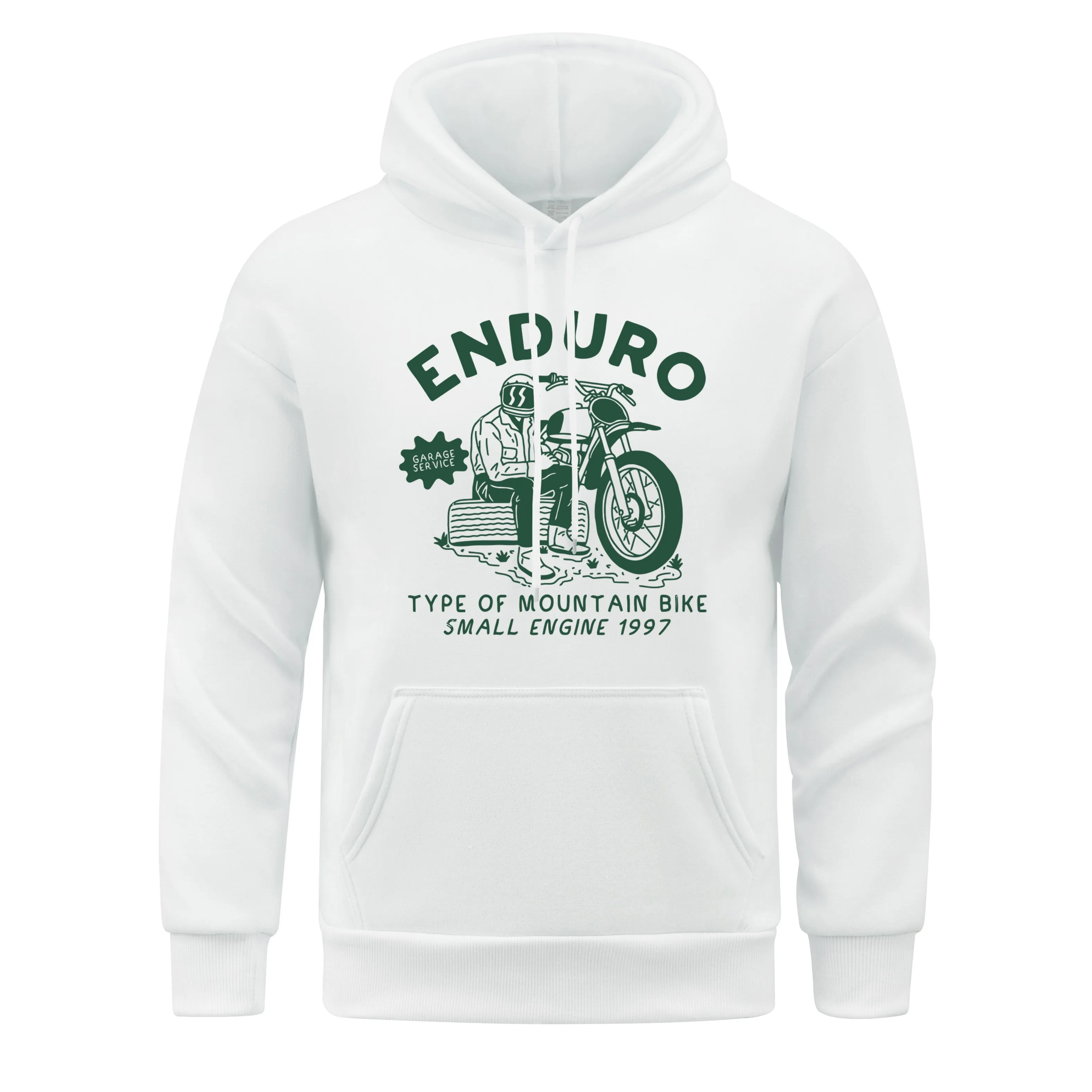 Enduro Type Of Mount Ain Bike Small Engine1997 Men Hoody fur-liner CasualHoodie Fleece  Hoodies Man Soft Spring Autumn Clothing