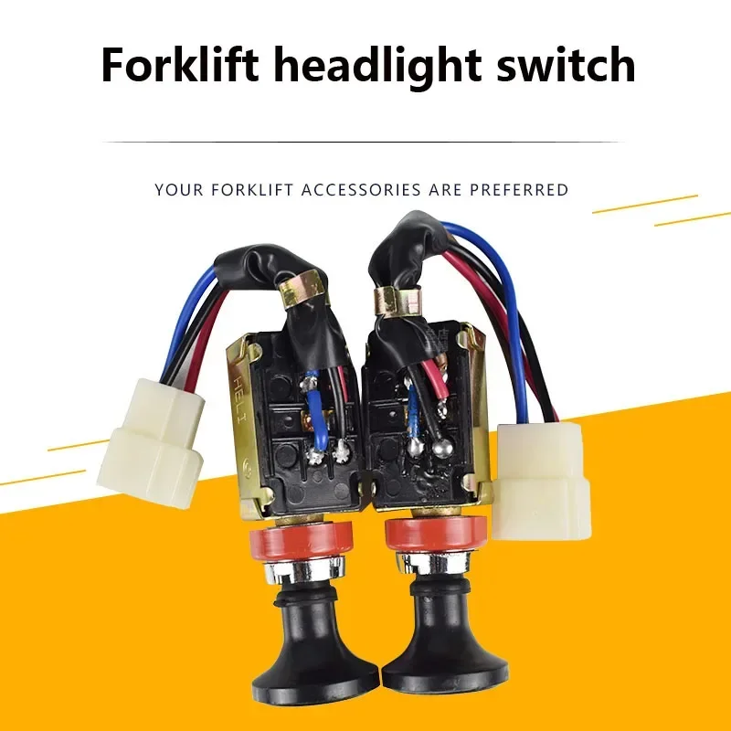 Forklift Headlight Switch JK107 Double Gear Switch JK211 Light Control Switch Three-Wire Four-Wire For Hangcha Heli Forklift