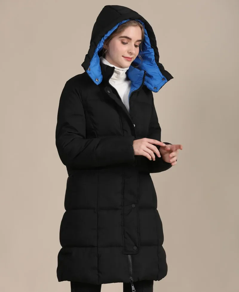 Girls Autumn Winter Thick Warm Puffer Jacket Oversize Woman Cotton Quilted Coat Xxl Long Hooded Parkas Female Windbreaker Parka