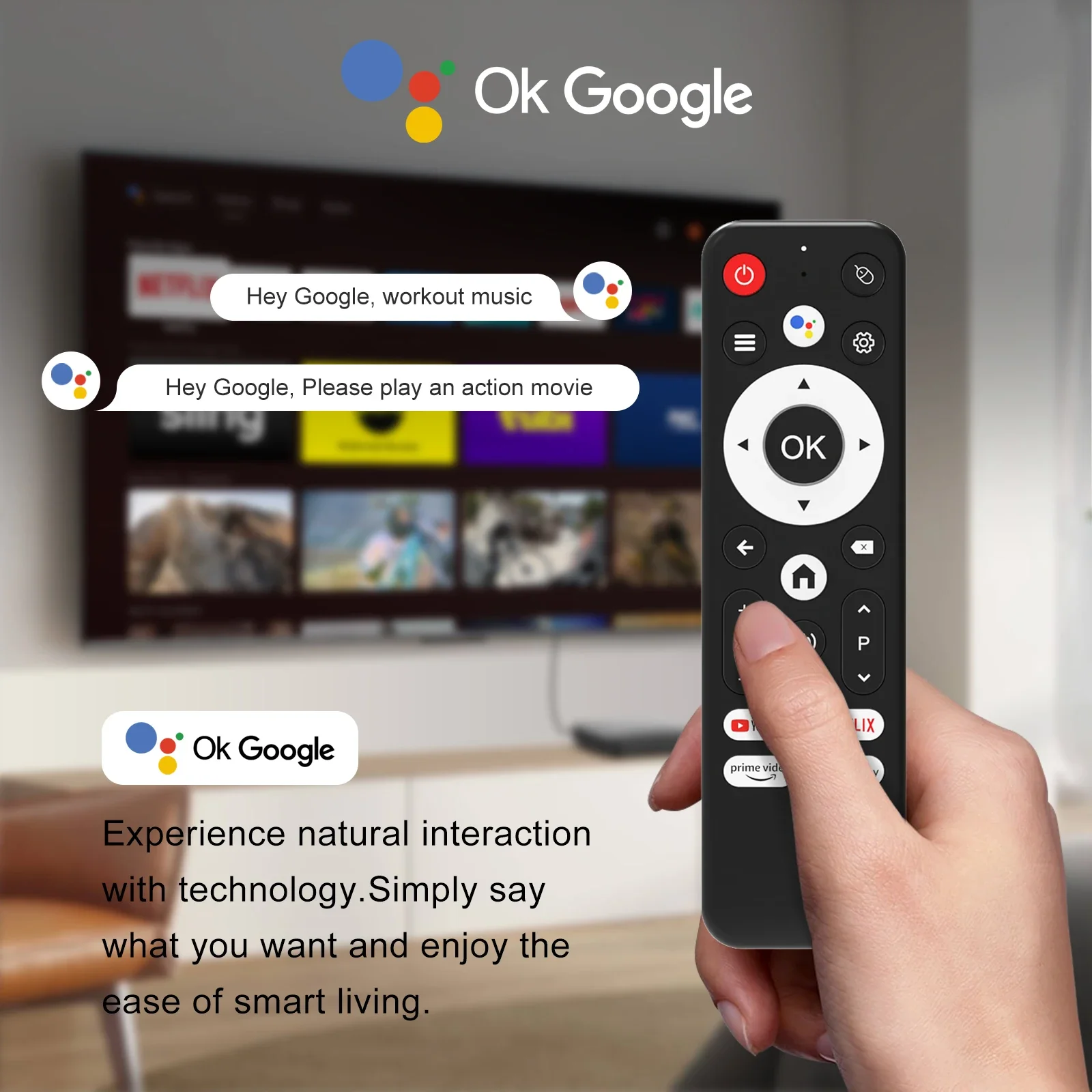 H96 MAX Amlogic S905L3 Androidtv 14.0 AI ATV Box 4K Dual 2.4G/5G WiFi Google Voice Assistant HDR10+&H.265 Supported Set Top Box