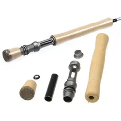 1 Set DIY Spinning Rod Handle Cork Grip FLY Outdoor Fishing Wheel Reel Seat Kit Fishing Rod Handle Wheel
