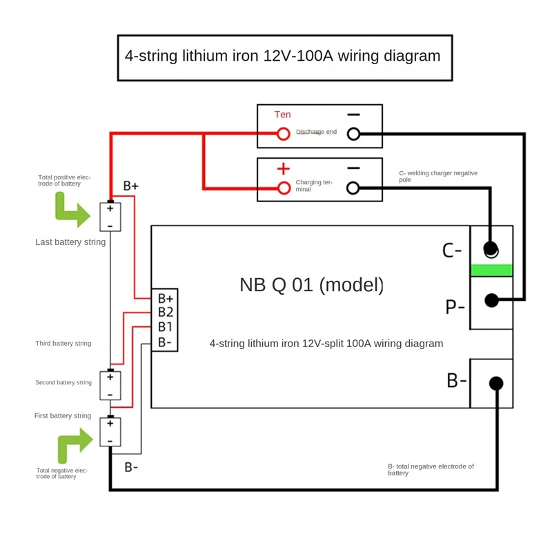 4S 12V 100A Lifepo4 Batterie Bord Schutz Bord BMS PCB Board Mit Balance Inverter UPS Energie Lagerung