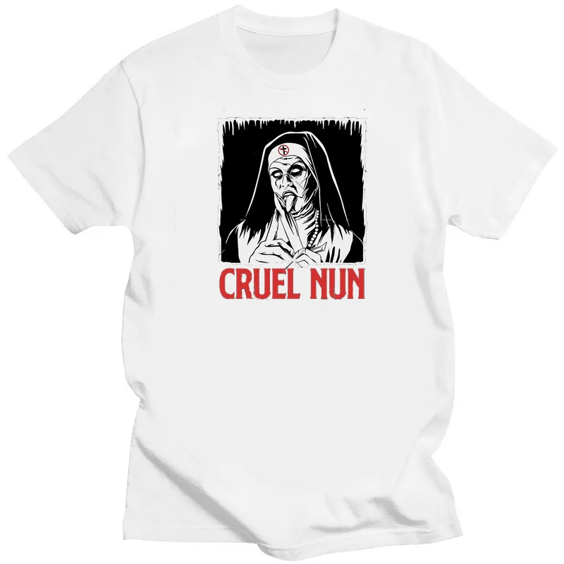 Fashion The Sex Nun Print Men Women Tshirt Creativity Unholy Evil Nun Summer T Shirt Male Short Sleeve Loose Hip-hop Tee Tops