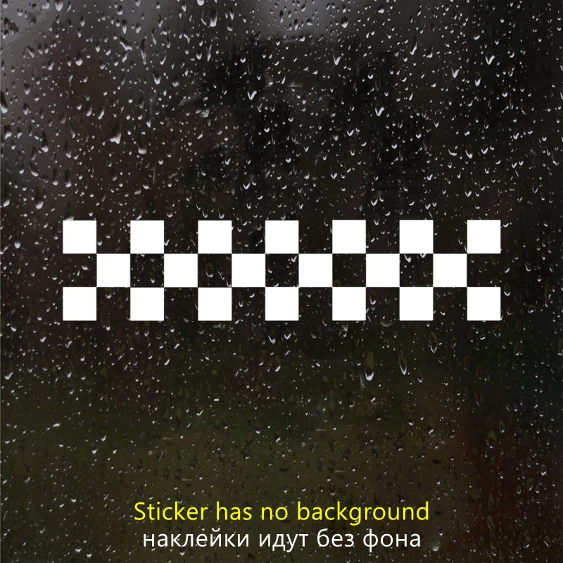 car sticker Die-Cut Vinyl Decal Chess Pattern Car Sticker Waterproof Auto Decors on Car Body Bumper Rear Window 30cm*7cm