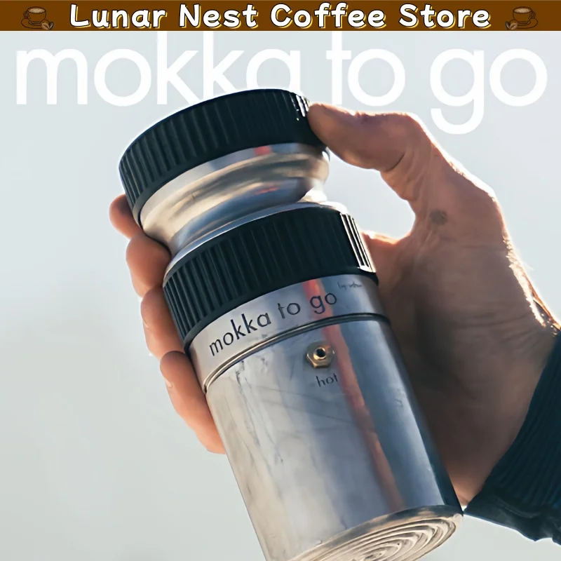 Mokka To Go Portable Moka Pot Lightweight Espresso Coffee Maker For Camping Cycling Travel Outdoor Adventure Gift For Enthusiast