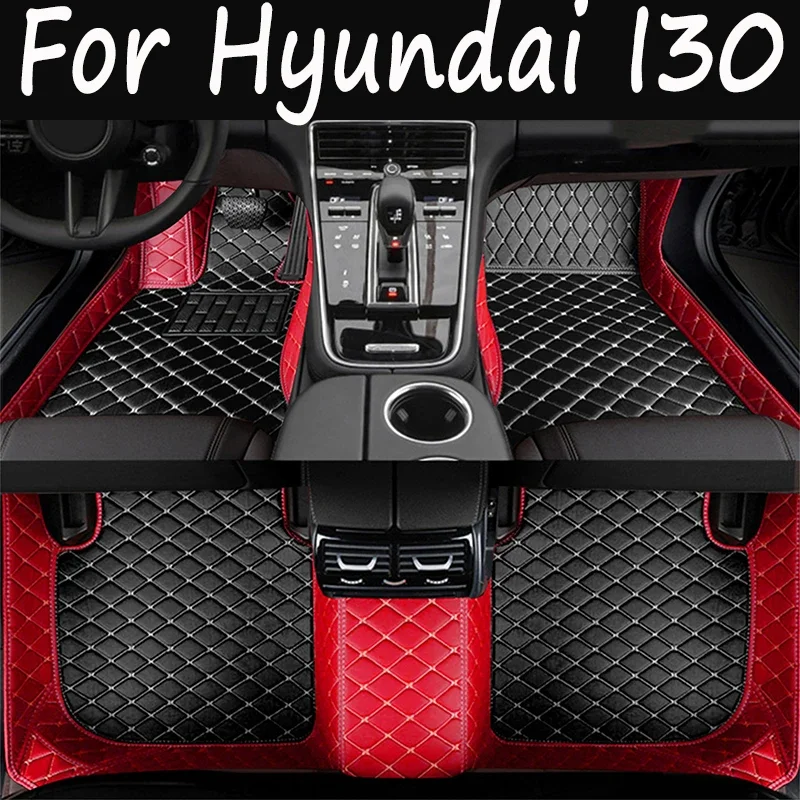 

Кожаные автомобильные коврики на заказ для Hyundai I30 2009 2010 2011 2012 2013 2014 2015, ковры, подушечки для ног, аксессуары 061012