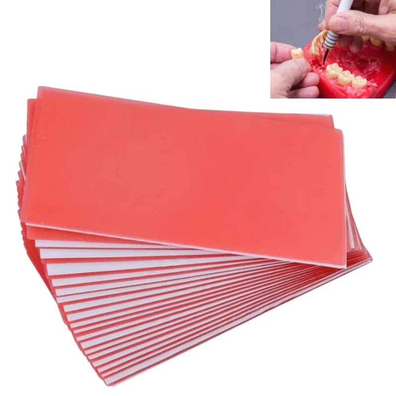 

1.3/1.5/2.0mm Dental Base Plate Wax Modeling Wax for Denture Casting Molding Lab Auxiliary Material for Prosthetic Making
