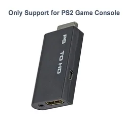 Konwerter audio-wideo dla PS2 na adapter konwertera zgodny z HDMI z kablem audio 3,5 mm do trybów wyświetlania PS2 nie dla 1080P