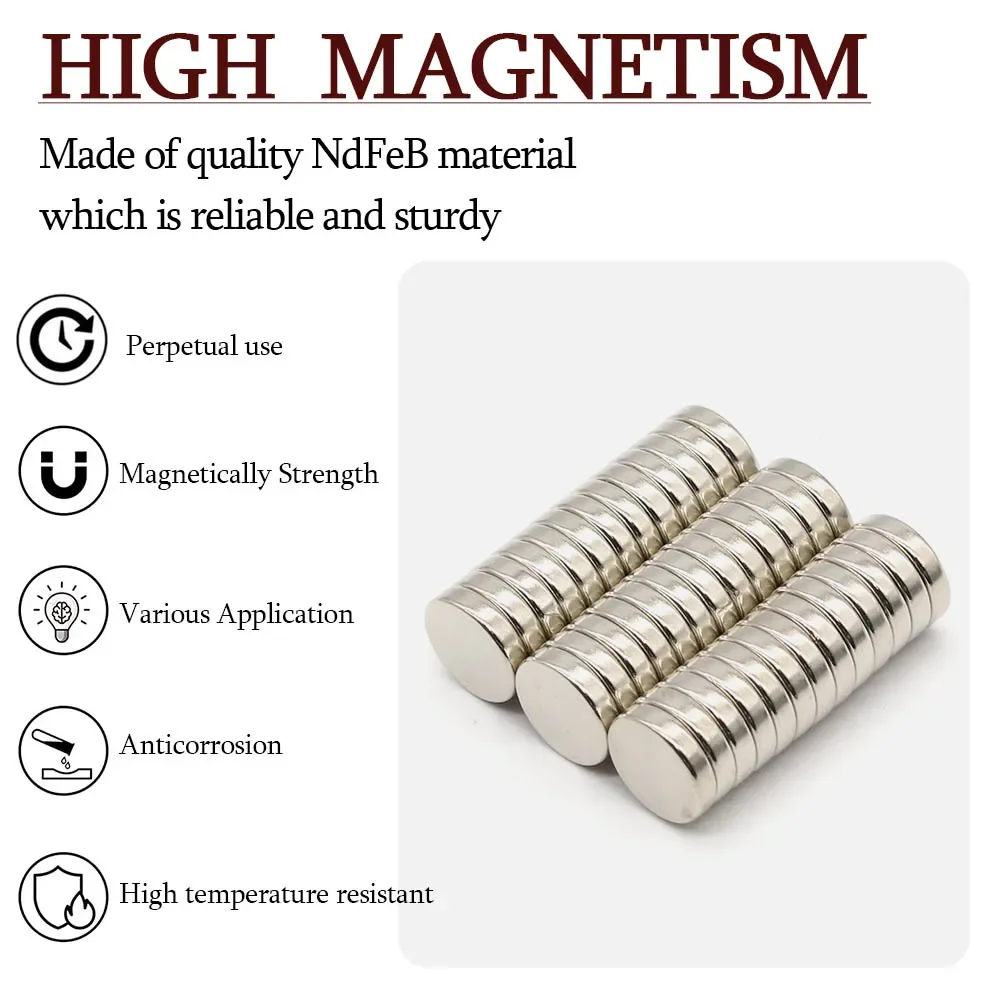 12mmx3mm Super Strong Round Neodymium Magnet Powerful Magnets N35 small Permanent Magnetic NdfeB Refrigerator Magnet 12x3