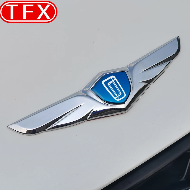 ل Faw Bestune T77 2018-2023 سيارة الجبهة مصبغة شعار ملصق الديكور الخارجي هود الجبهة الوجه مظهر شعار الملحقات #2