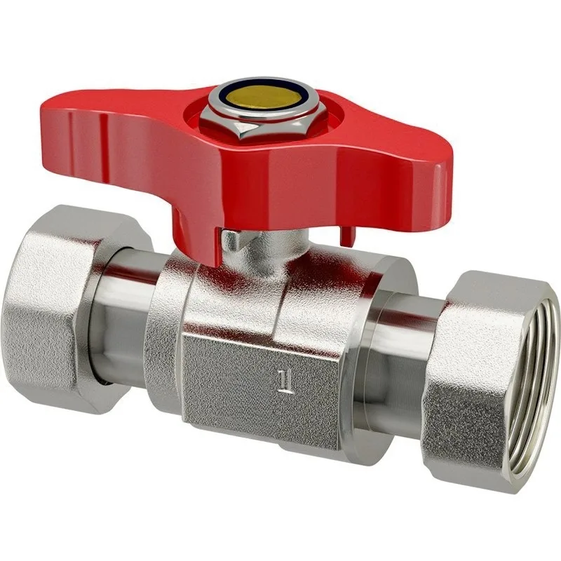 For Loose Joint Ball Valve 4 Points DN25 Double Inner Wire 1 Inch 6 Water Heater Inner and Outer Wire Large Flow Valve Straight