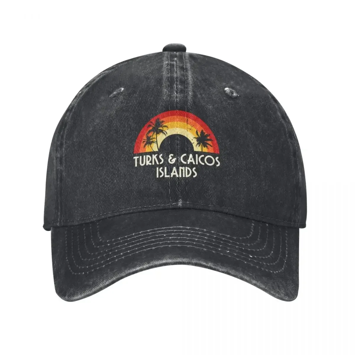 Turks And Caicos Islands Retro Vintage Vacation Souvenir Baseball Cap Golf Wear Sun Hat For Children Elegant Women's Hats Men's