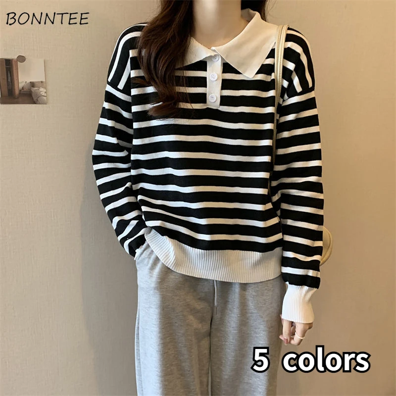 

Pullovers Women Vintage Hot Sale Laziness Spring Korean Style Fashion Chic Simple All-match Popular Casual Ins Cozy Loose Trendy