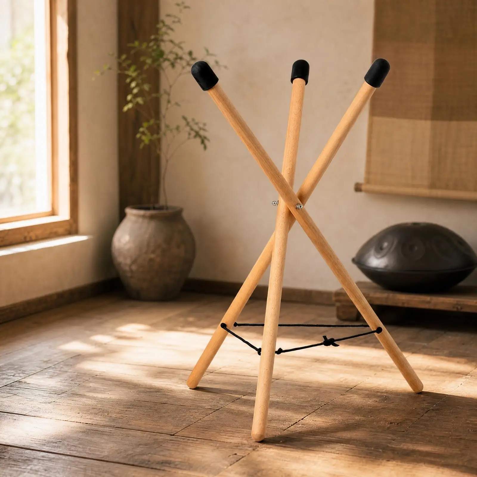 support-de-handpan-trepied-cadre-pliable-en-bois-de-hetre-pour-tambour-handpan-22-pouces-instrument-de-musique-a-percussion-scene
