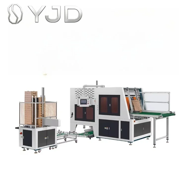 Automatic Cardboard Box Carton Folding Forming Machine Vegetable and Fruit Packing Box Manufacturing Machine