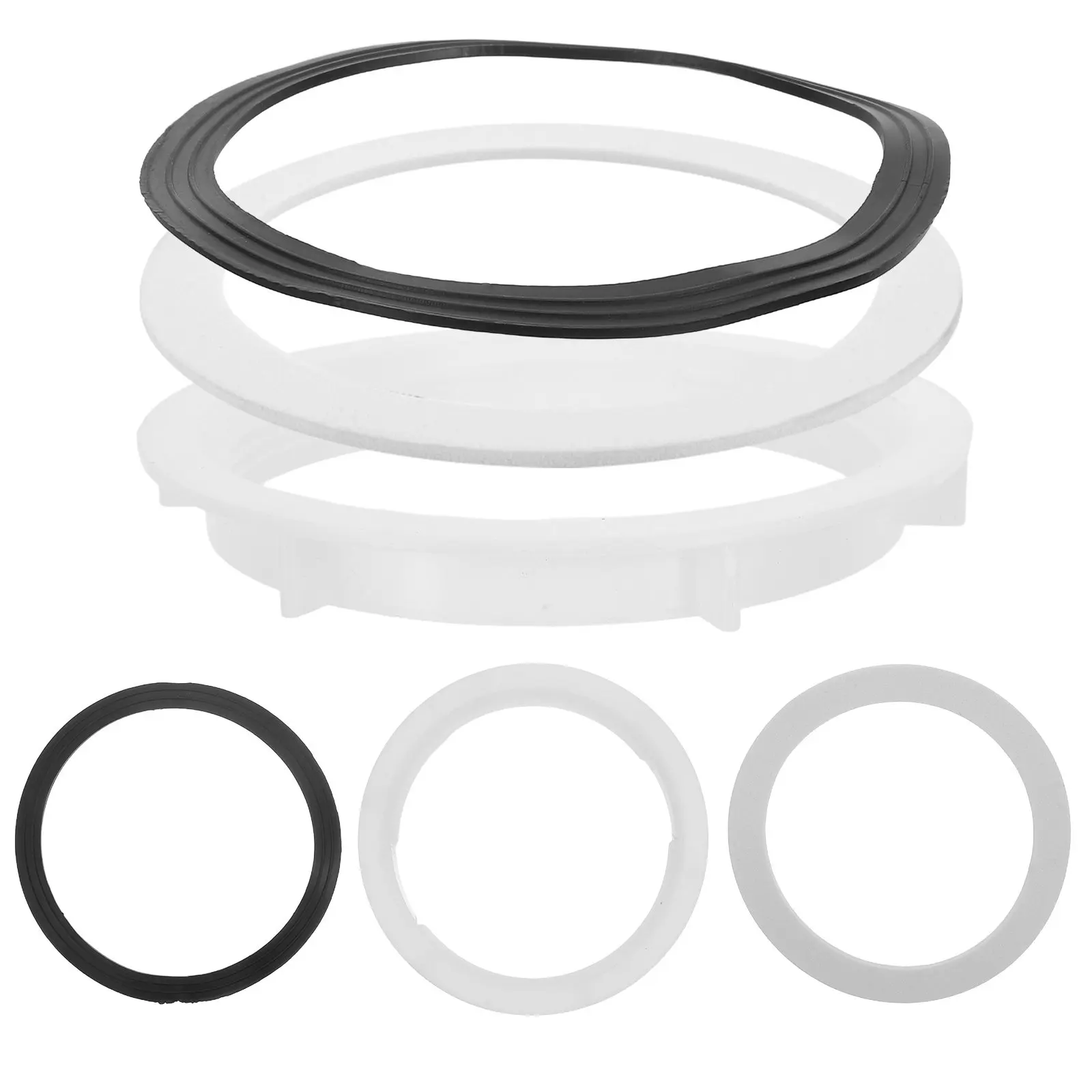 

6Pcs Kitchen Sink Strainer Seal Gasket Set 110Mm Rubber Washer Nut Plumbing Accessories Replacement Kit Washer Type A Kit