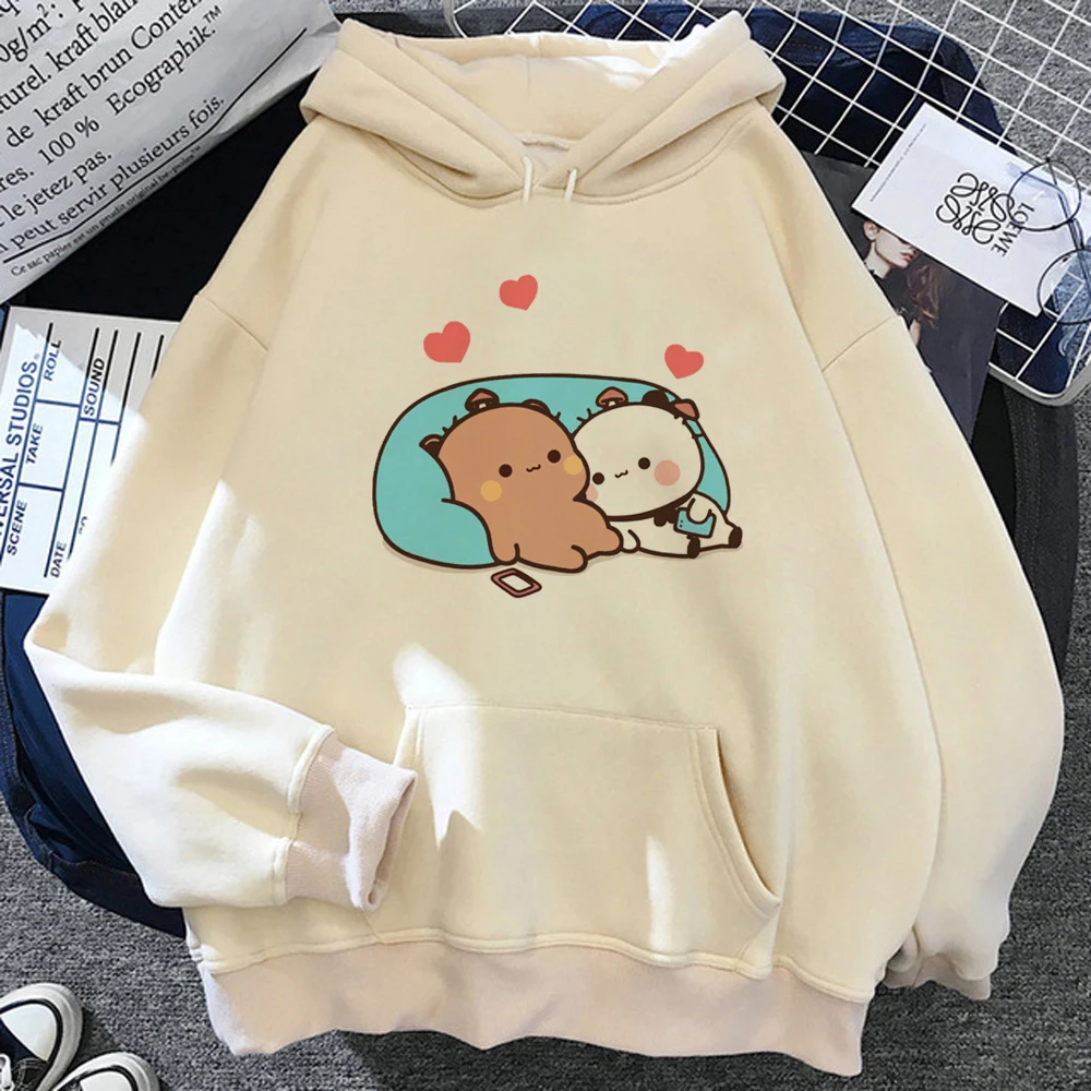 Bubu Dudu Hoodies Frauen ästhetische Harajuku Anime Vintage Kapuze Frauen Fleece Trainings anzug