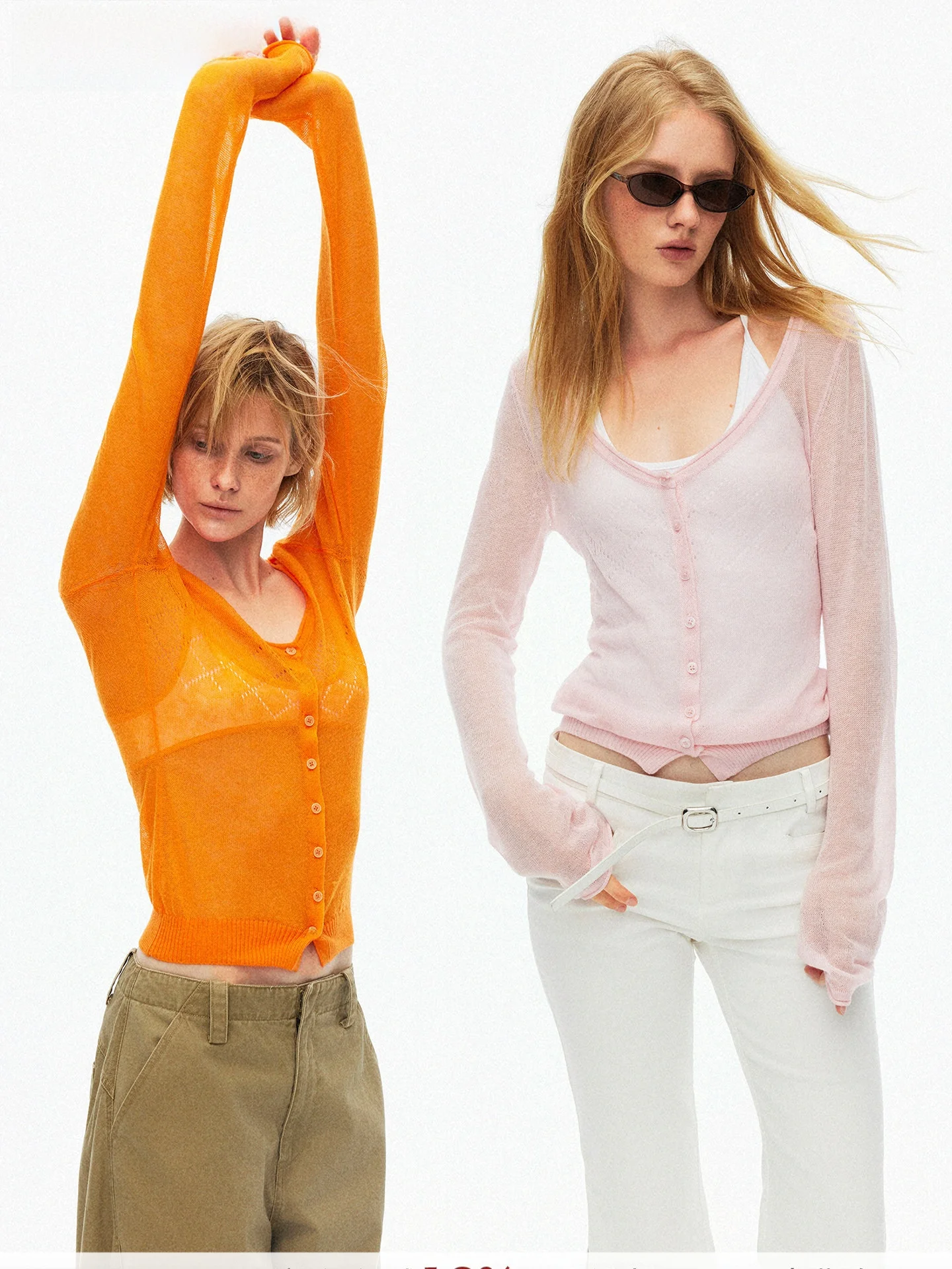 

SaltHe Silk Wool Diamond Pattern Long Sve Open Cardigan Hollow out Roll V-Ne Knitted Sweater for Women Commute Sle