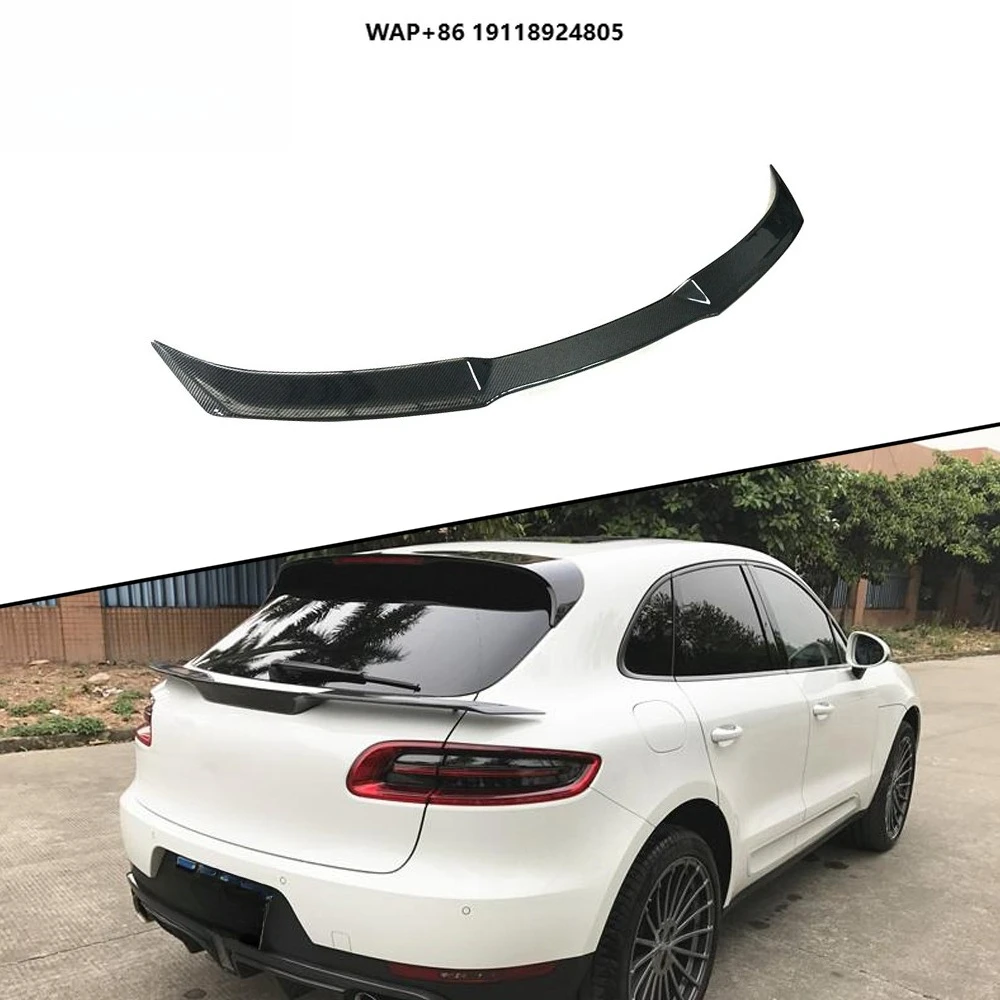 

Carbon Fiber Middle Rear Trunk Spoiler Wing for Porsche Macan Sport Utility 4-Door 2014-2020