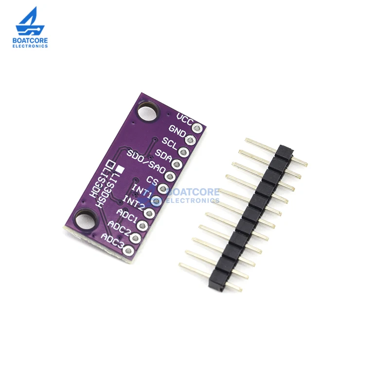 1PCS LIS3DSH LIS3DH High Resolution 3-Axis Accelerometer Module Triaxial Acceleration Sensor for Arduino STM32 DIY Projects