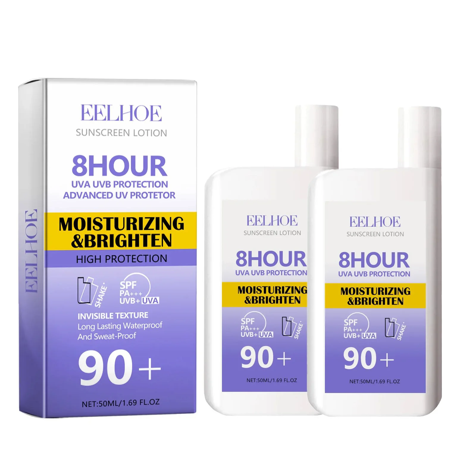 Sunscreen Cream Spf 90+ UV Protective Sunburn Repair Cream Sun Block Isolation Cream Moisturizing Oil-Control Skin Care Products