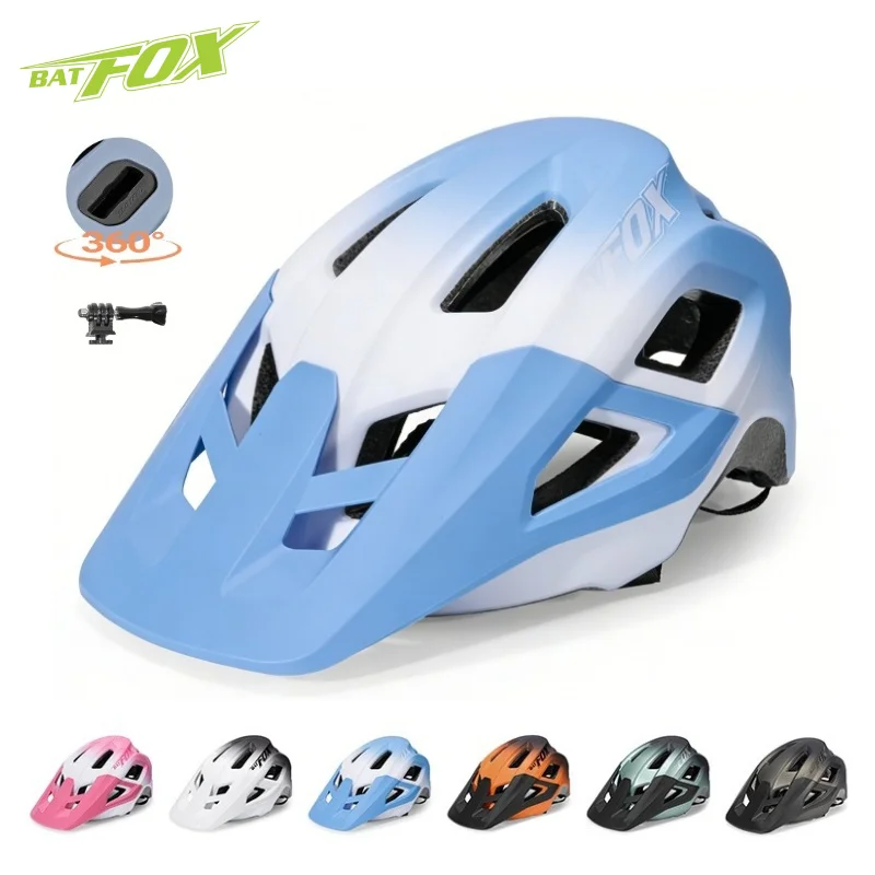 BATFOX Bike Helmet Adjustable head circumference Certified by CE/EN1078 Women Men Road MTB Bicycle Helmets Cycling Sports Gear