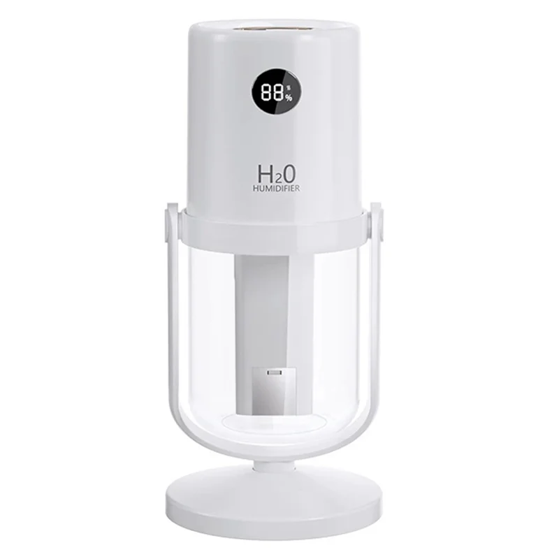 

A52Q-Качаллирующий увлажнитель с двойным распылением и 360° ° Вращающаяся подставка, портативный бесшумный распылитель для увлажнения дома