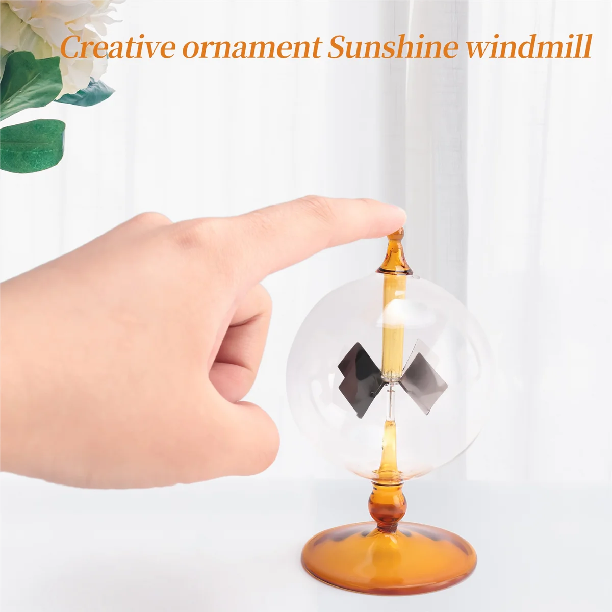A64E Solar Power Radiometer Crookes Solar Energy Spinning Vanes Windmill Gift Home Desk Decoration