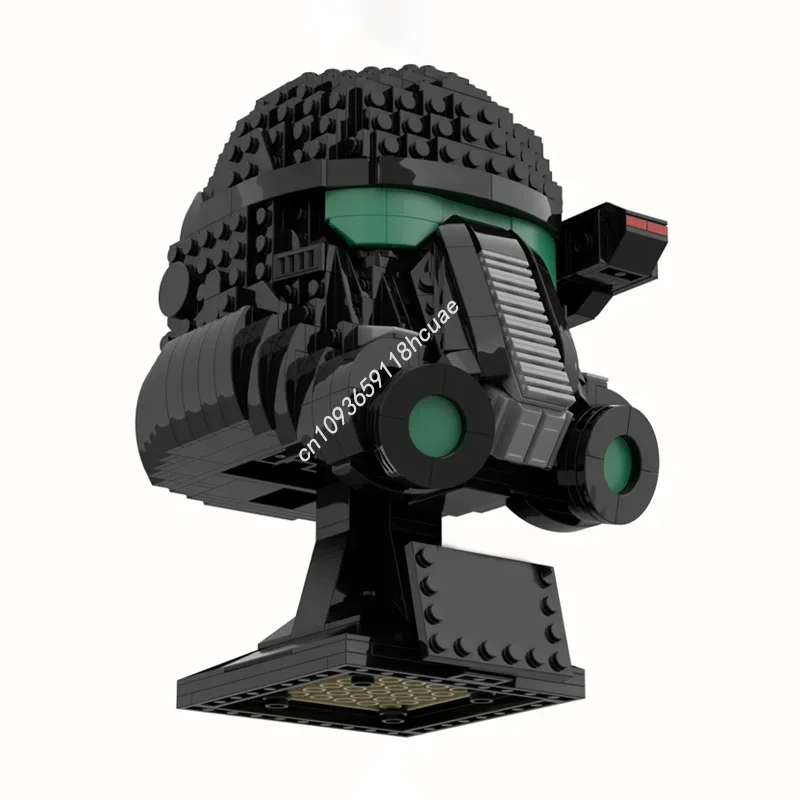 

738 шт., шлем Star Battle DeathTrooper, модель Moc, строительные блоки, сделай сам, креативная сборка, образовательные украшения для рабочего стола, игрушка в подарок