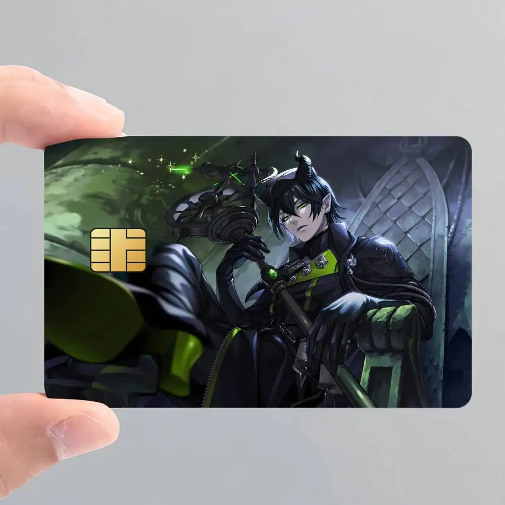 Malleus Draconia T-Twisted-Wonderland Game Card Stickers for Bank Access Protective Waterproof Film Cover Sticker Surprise Gift