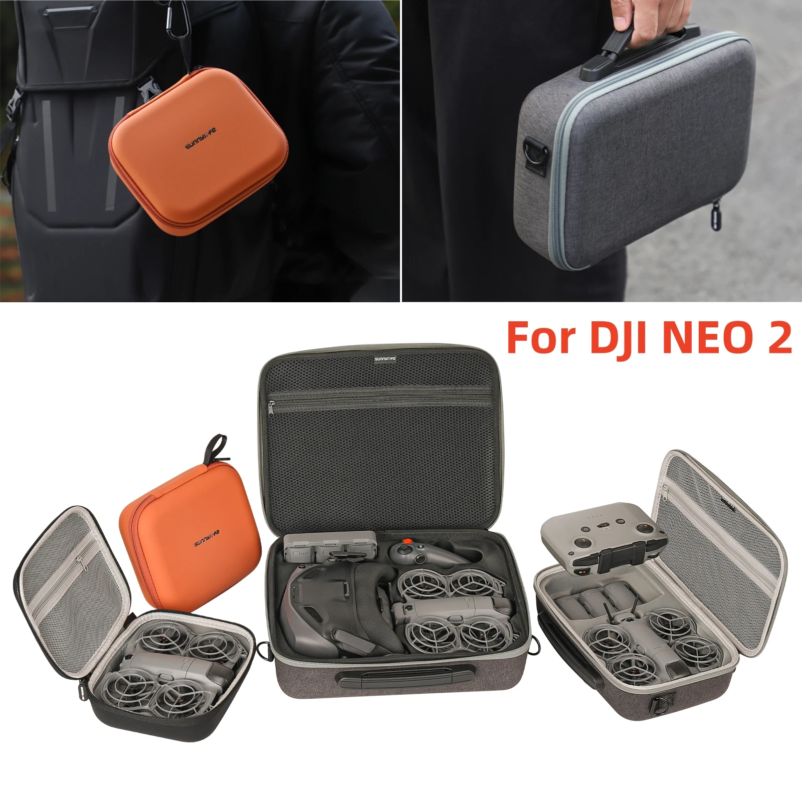 

Сумка для хранения DJI NEO 2, органайзер, защитный чехол, портативный чехол-коробка, сумка для DJI Neo 2, аксессуары для дронов