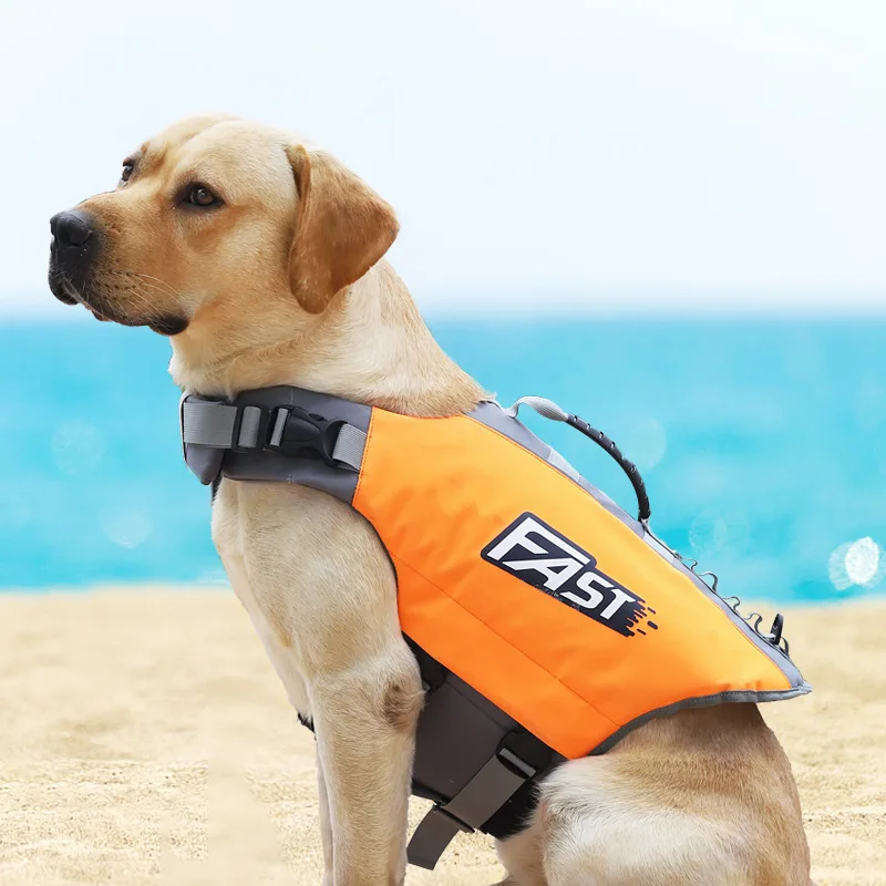 Pet Swimming Life Jacket Safety Vest for Dog in Summer Fashion Adjustable Reflective in Pool or Surfing Drifting Dog Life Vest