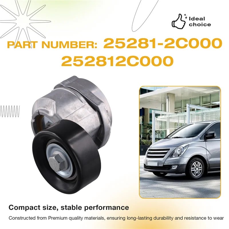 

A02Q-For Hyundai Genesis Coupe H-1 Kia 2010- 2015 Engine Belt Tensioner 25281-2C000 252812C000 Car Part