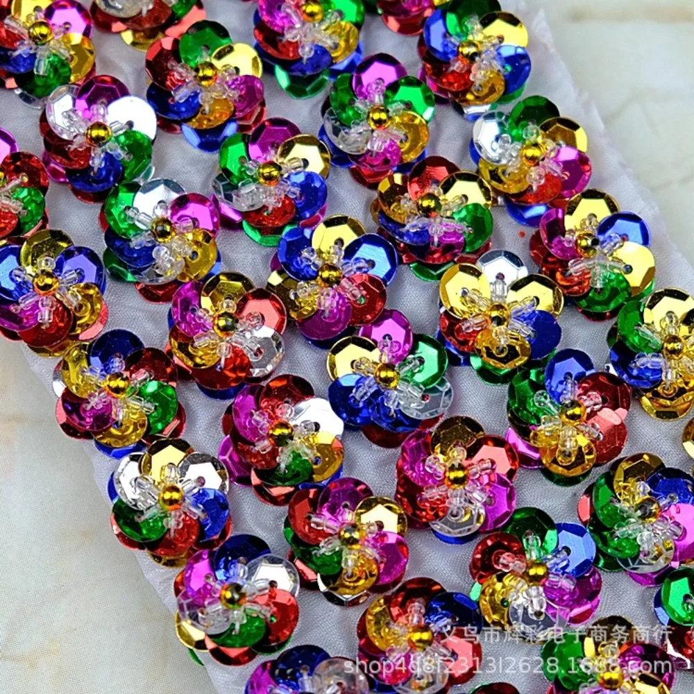

3D Beaded Flower Sequined Bead Flower, Stage Performance Clothing Decorative Flower DIY Hair Accessories Shawl Dance Clothes