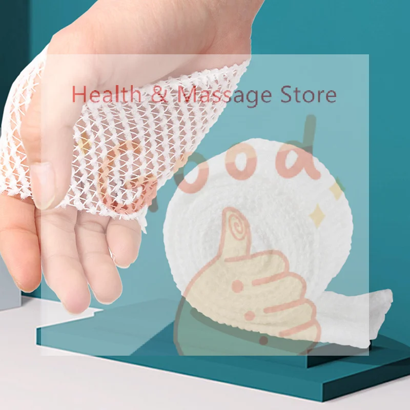 2M/Roll Elastic Net Wound Dressing Bandage Stretchable Medical Nursing Emergency Aid Gauze for Head Elbow Ankle Knee Injuries
