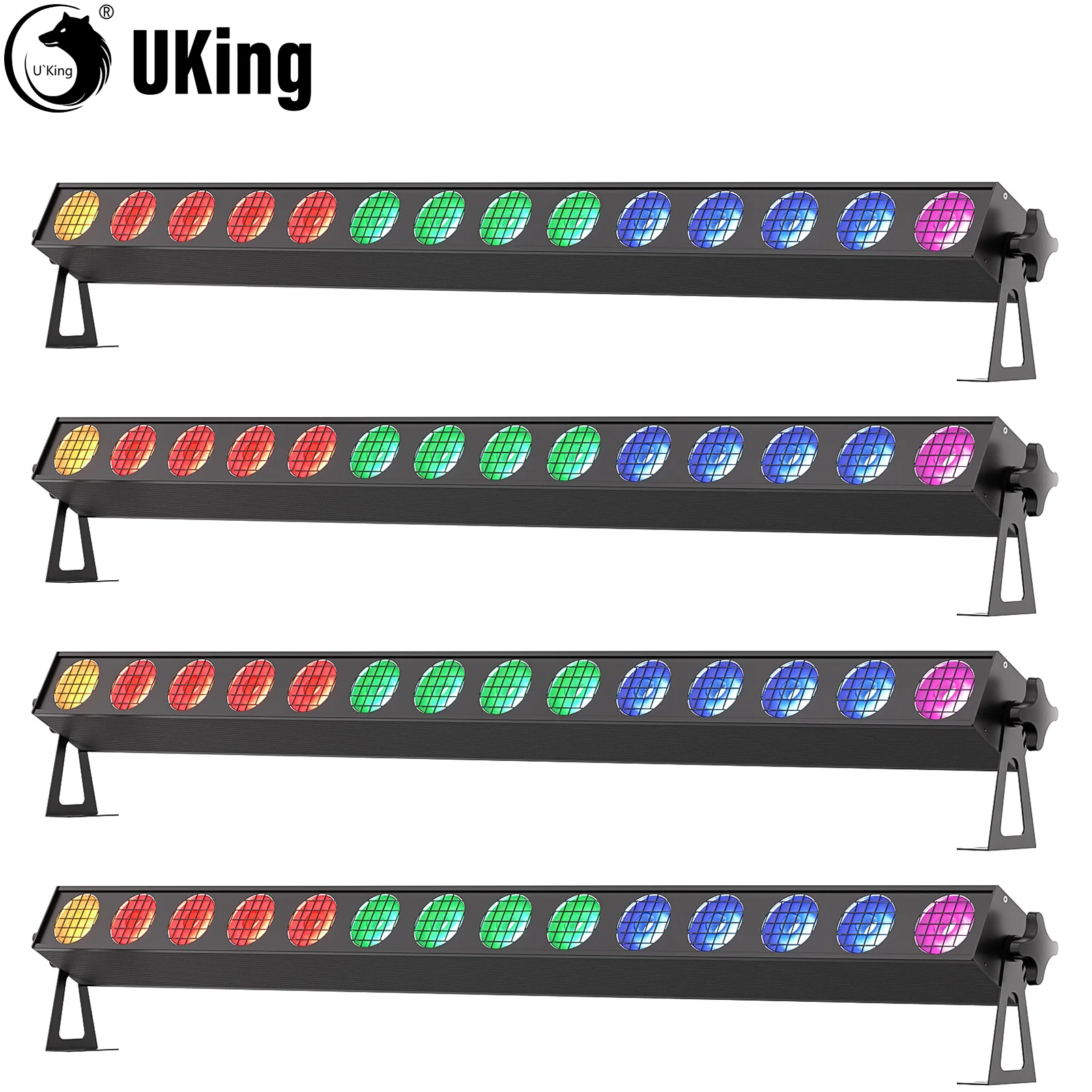 

U'King 280W 14LED RGBW COB Wall Washer Lights High Power Matrix Pixel Stage Light Bar DMX AUTO-SYNC Music Lights For Party Show
