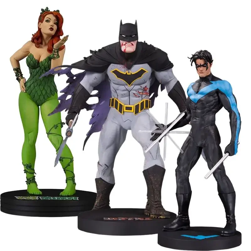 Figura de acción de la serie Dc Nightwing, modelo de estatua de Metal de la muerte, Batman, hiedra, veneno verde, colección de escritorio, regalo de cumpleaños