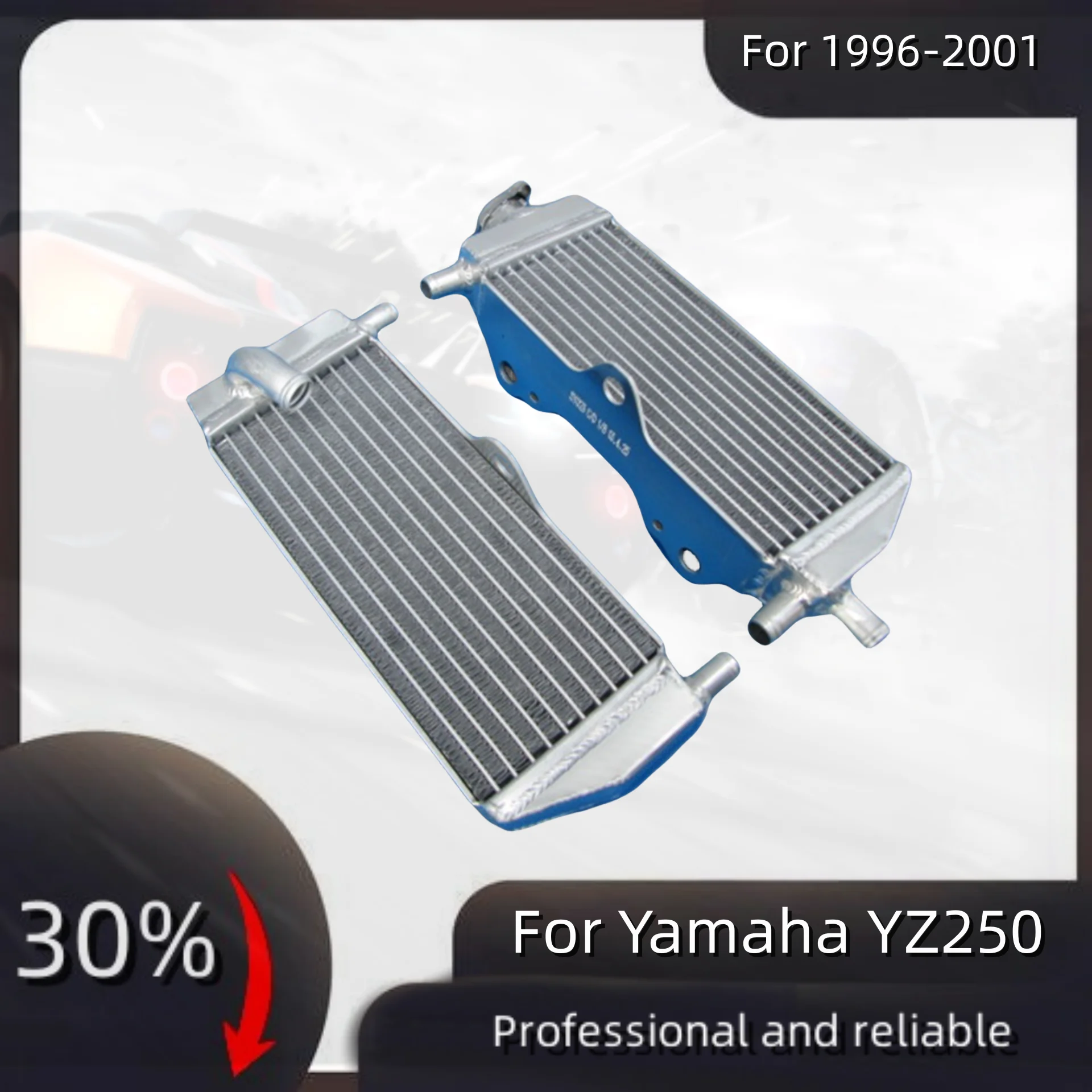 

For 1996-2001 Yamaha YZ250 YZ 250 Aluminum Radiator Cooler Cooling Coolant 1996 1997 1998 1999 2000 2001