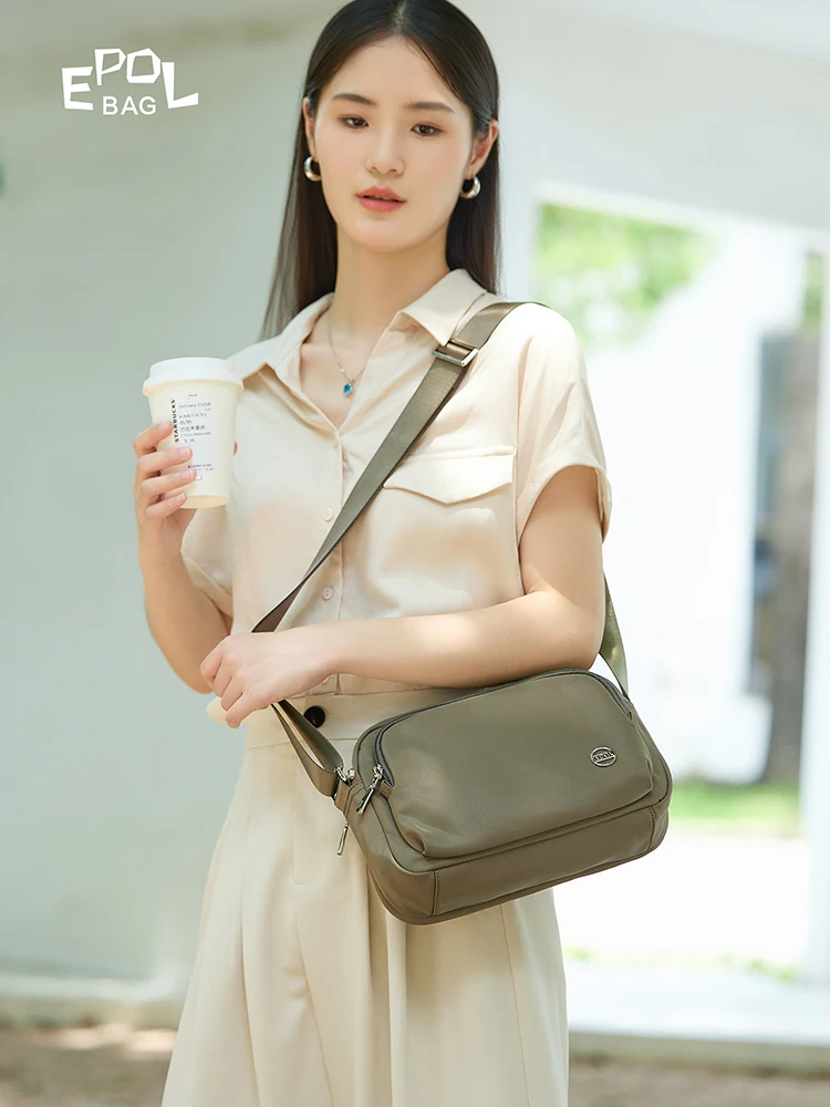 

Epol Small Canvas Square Bag For Women New oxford Waterproof Shoulder Bag Teenage girls Fashion Versatile Crossbody Bag 6105-04