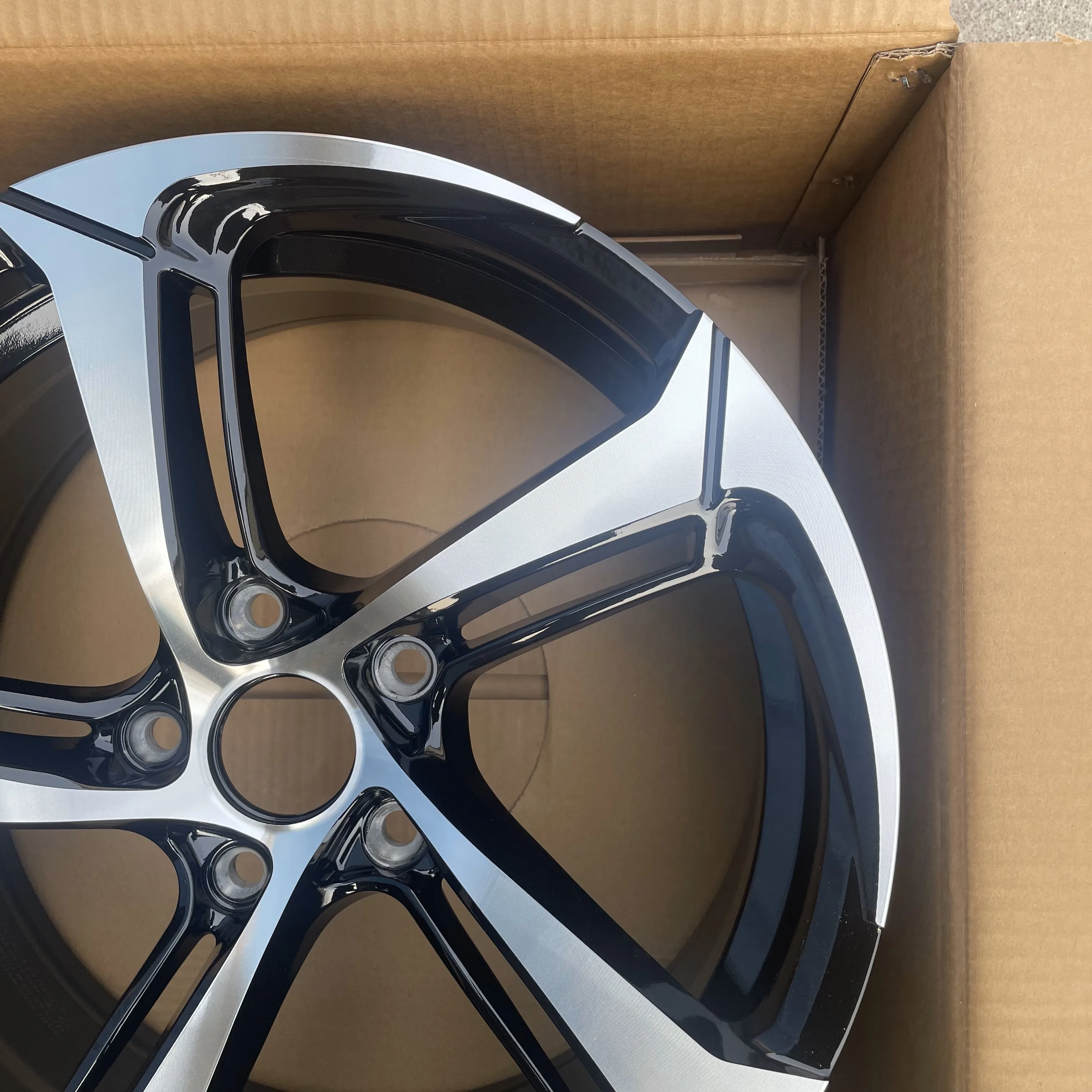17/19 Inch Five Spoke Flow Formed Aluminum Alloy Passenger Car Wheels High Performance Modified Replacement Rims