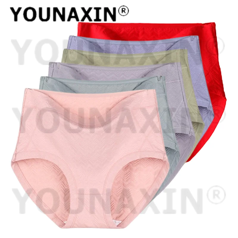 

YOUNAXIN, 6 шт., женское нижнее белье больших размеров, хлопковые трусики, дышащее антибактериальное женское белье XL, 2XL, 3XL, 4XL, 5XL, 6XL